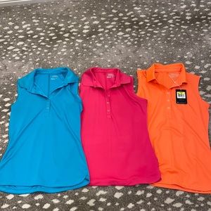 Womens Nike Golf Sleeveless Polo Shirts (3) size small